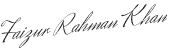 Faizur Rahman Khan Signature